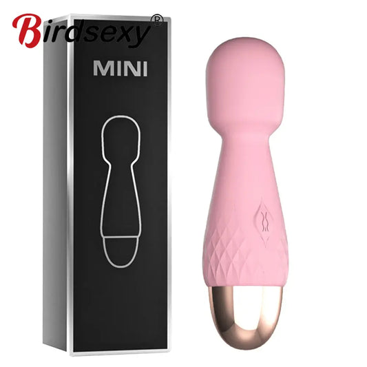 10 Modes Strong Vibration Mini Vibrator Magic Stick USB Charging Massager Clitoris G-Spot Vibrators Sex Toy For Women Adults 18